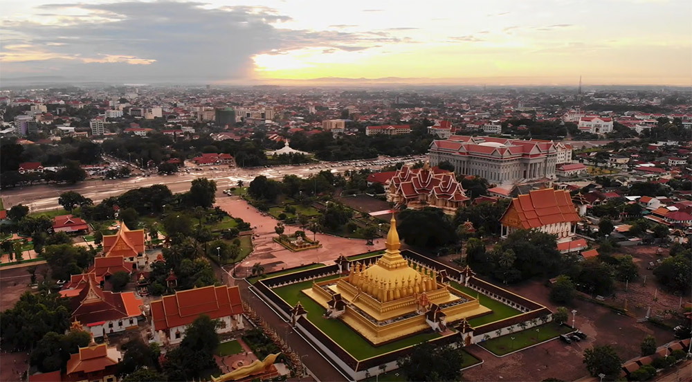 Vientiane bird eye view - homepage