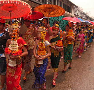 Lao New Year celebration