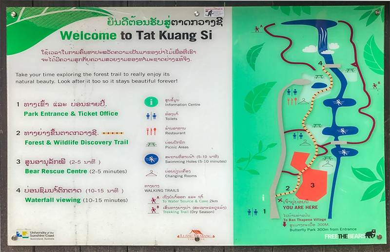 Kuang Si Falls One Of The Most Popular Sites In Luang Prabang