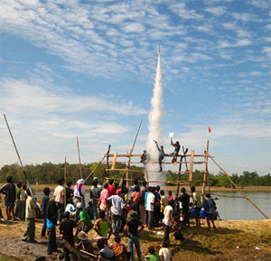 Rocket launching at Rocket festival
